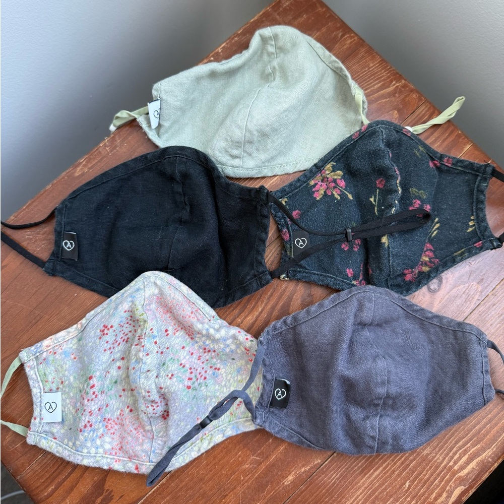 5 Aritzia Face Masks Facial Coverings Adjustable Ear Loops